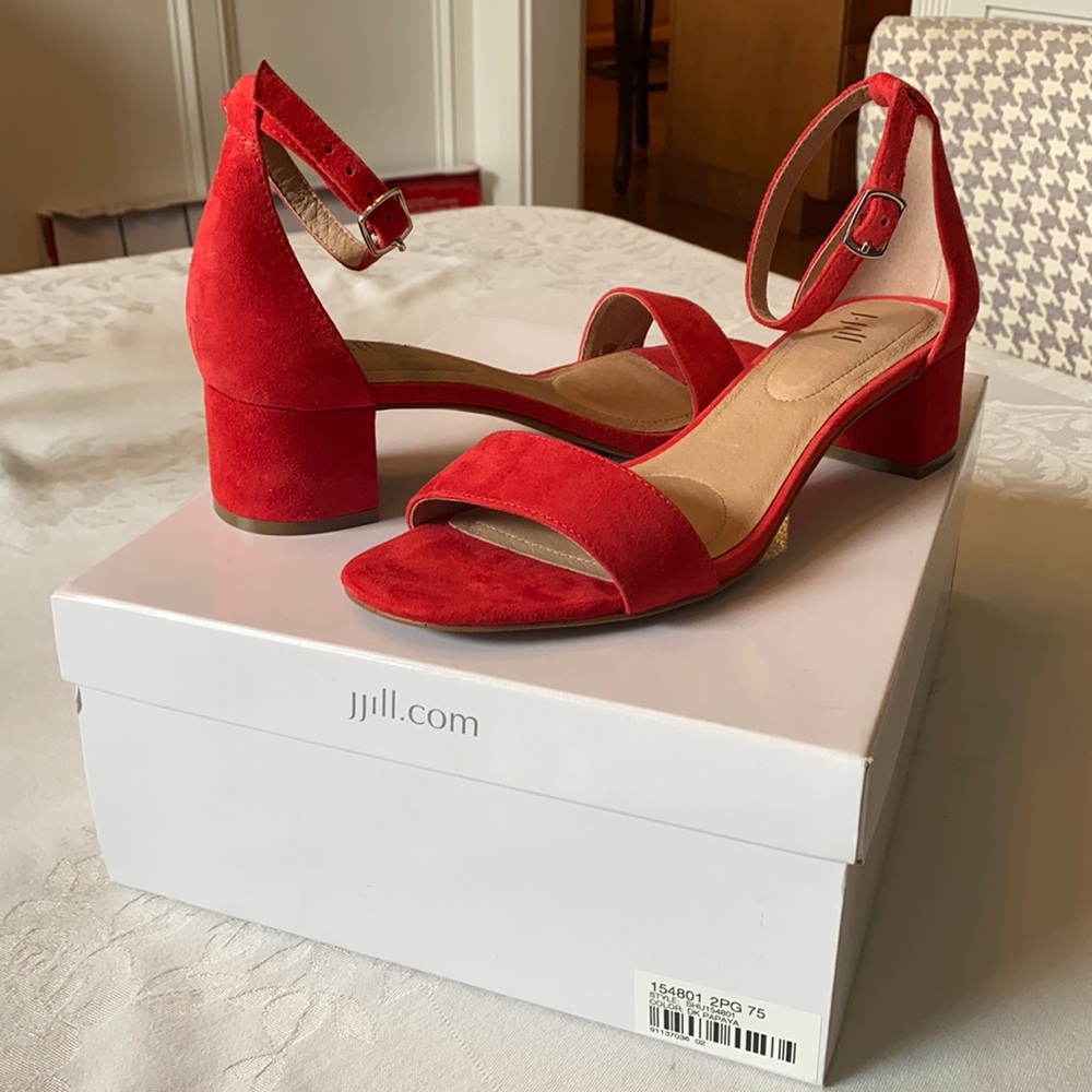 J Jill dressy sandals in Papaya.  Never worn!